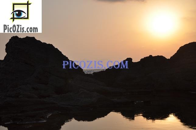 BSU002201109 - Sunset at Hof Dor - 28x35cm (11x14")