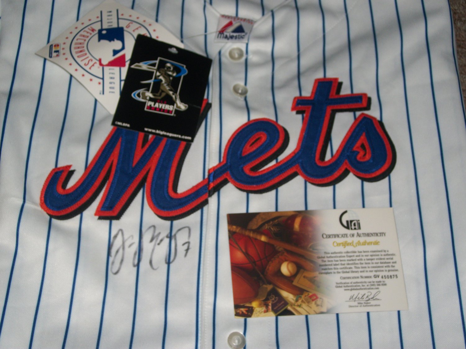 Jose Reyes Autographed Mets Jersey