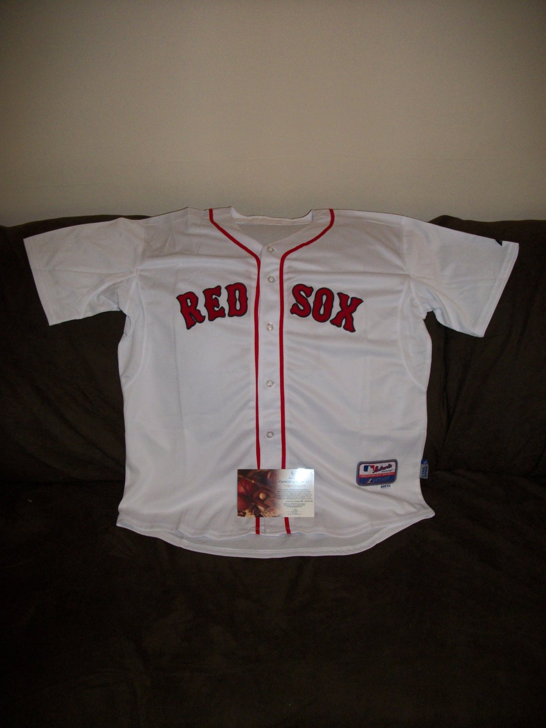 Jacoby Ellsbury autographed SOX Jersey, GAI COA