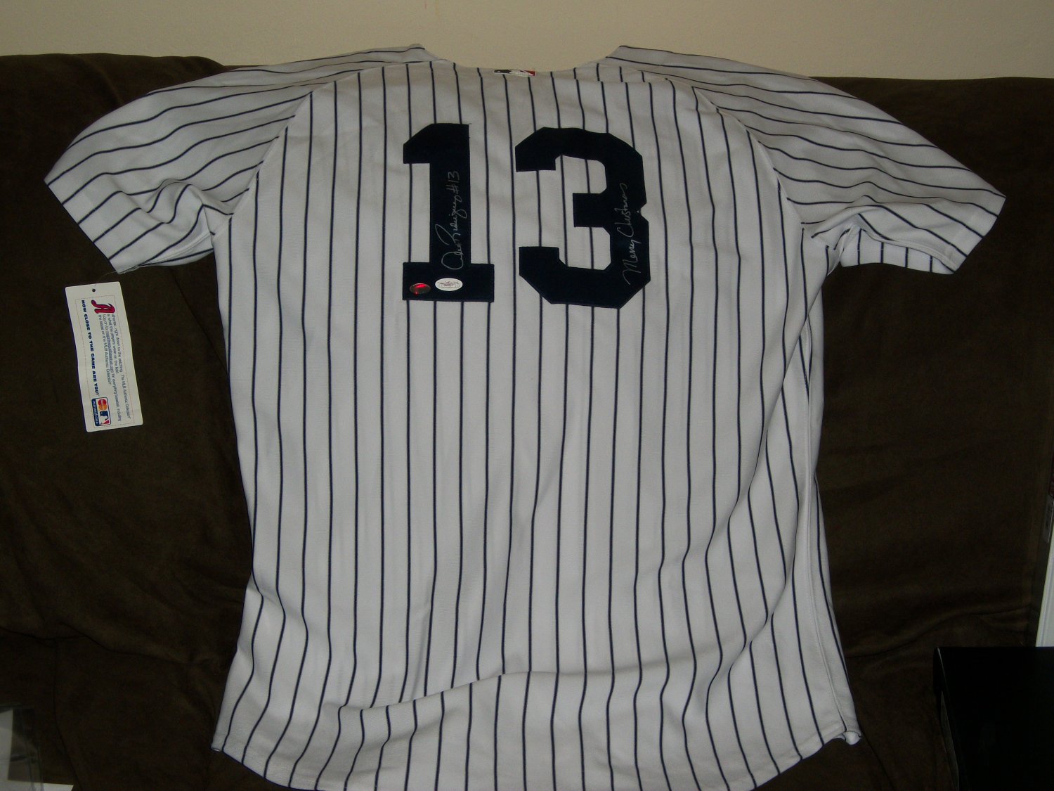 Alex Rodriguez autographed Jersey w/Final Year Yankee Stadium Patch