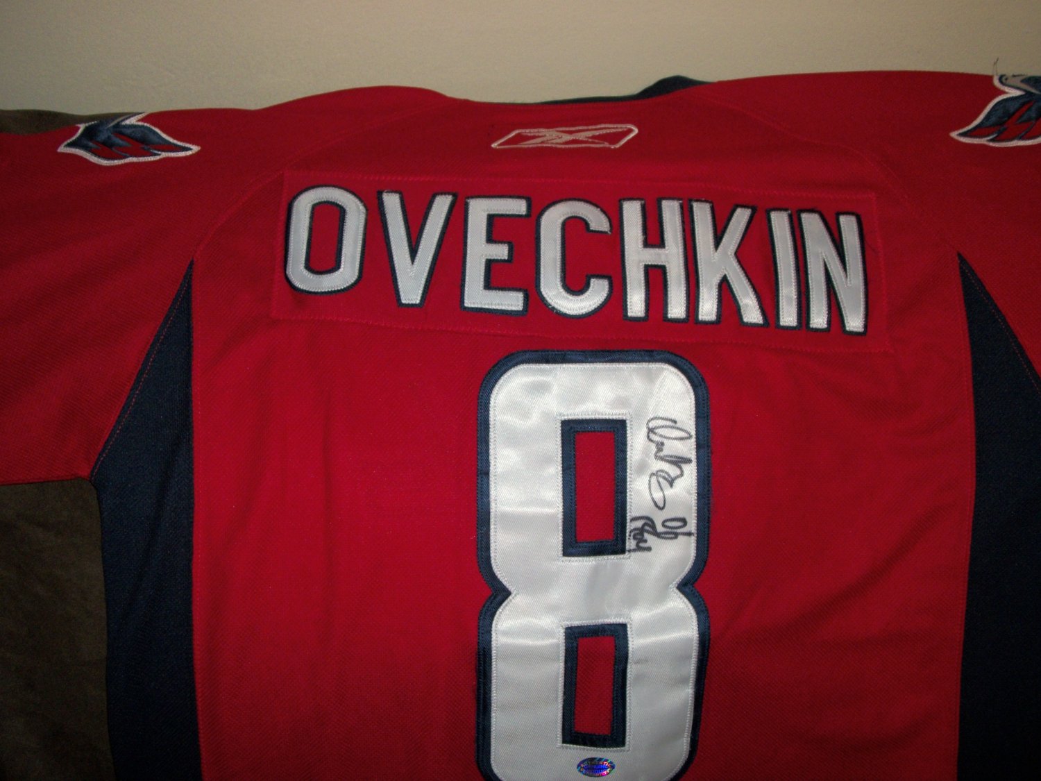 Alexander Ovechkin autographed Rookie of the Year Jersey