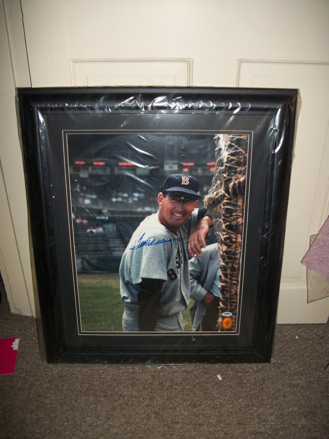 Ted Williams autographed 16x20 Photo professionally framed