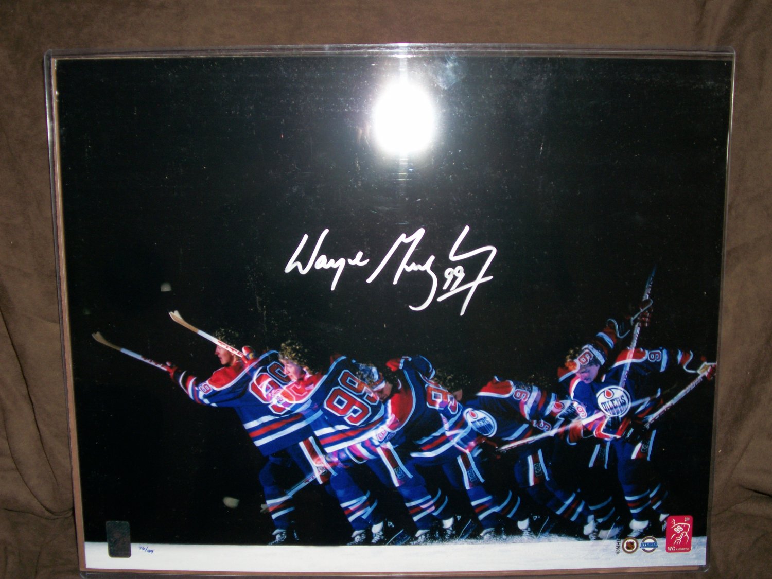 Wayne Gretzky autographed LE "Slapshot" 16 by 20 photo