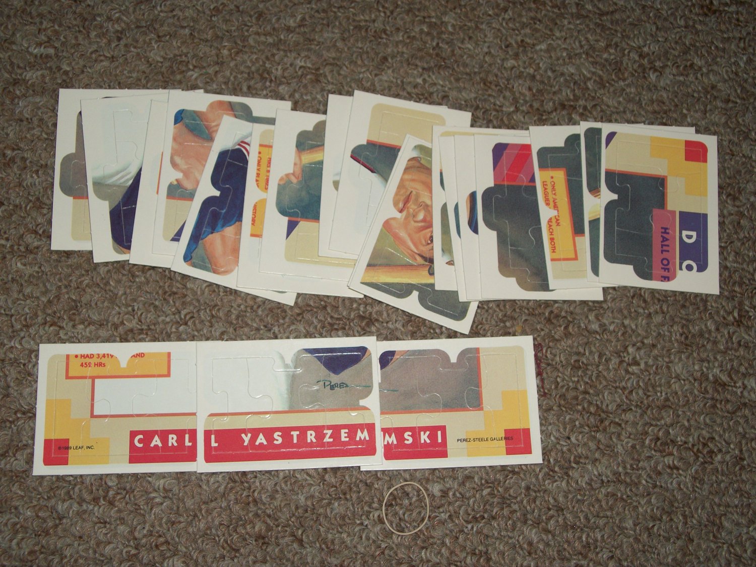 Carl Yastrzemski Leaf Diamond Kind insert Puzzle-Complete set of pieces