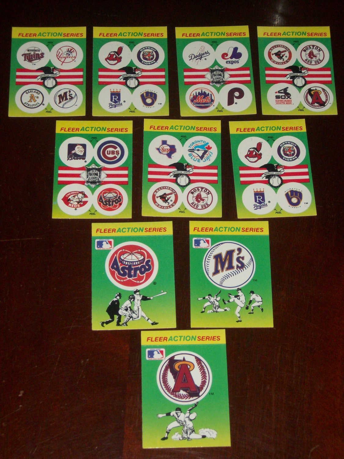 1990 Fleer Baseball card sticker Variety Pack-10 pk