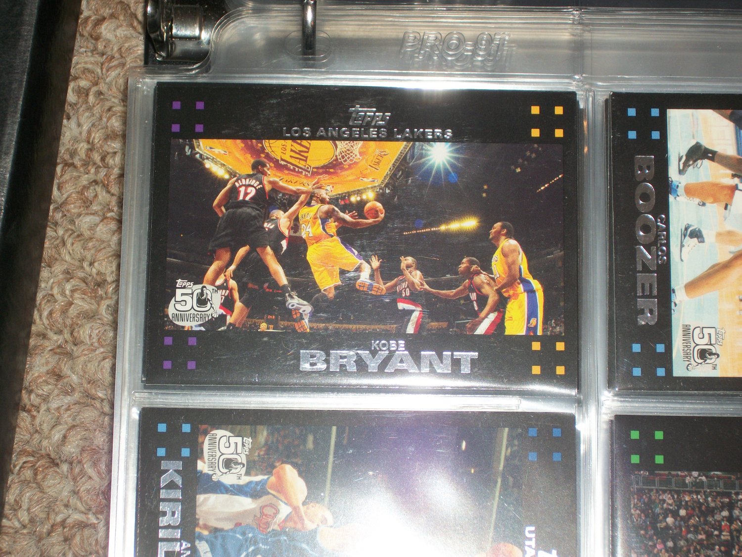 Kobe Bryant 2007 Topps basketball 50th anniv card