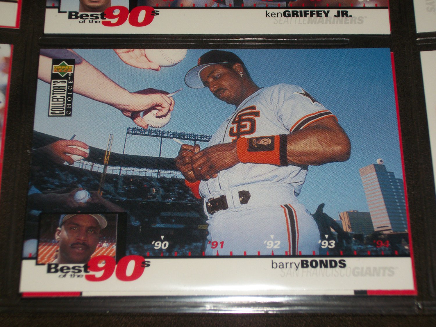 Barry Bonds 1994 Upper Deck-Best of the 90's card