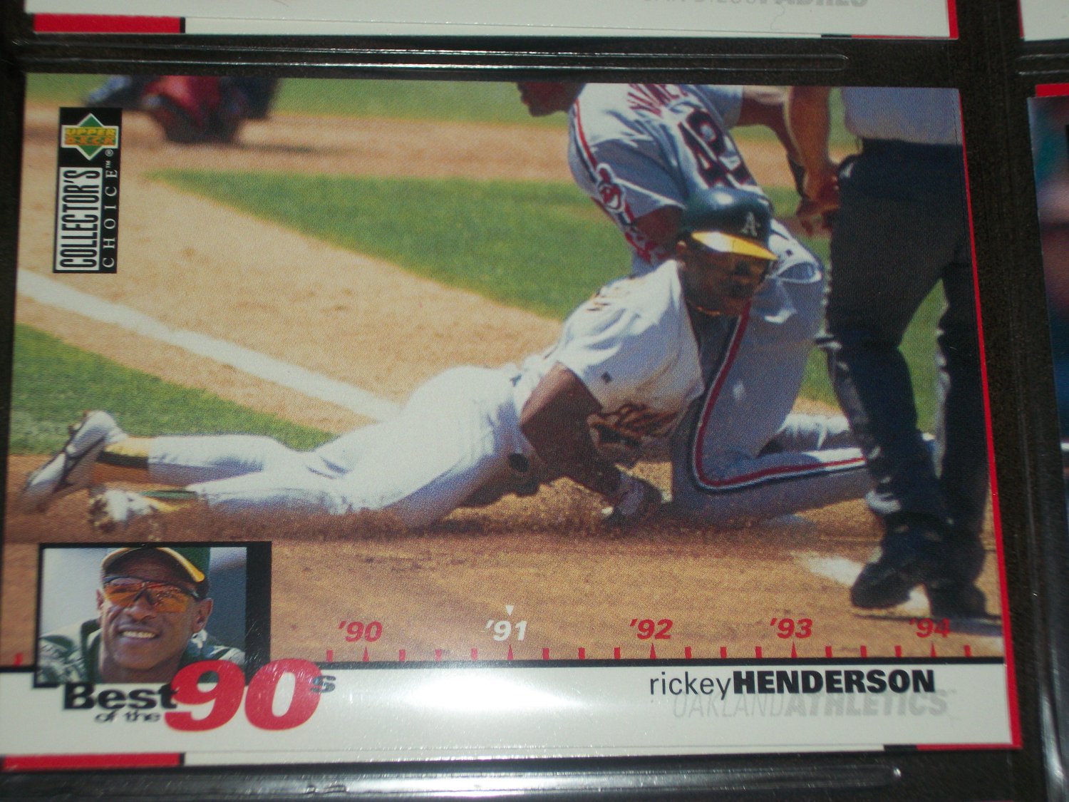 Rickey Henderson 1994 Upper Deck-Best of the 90's card