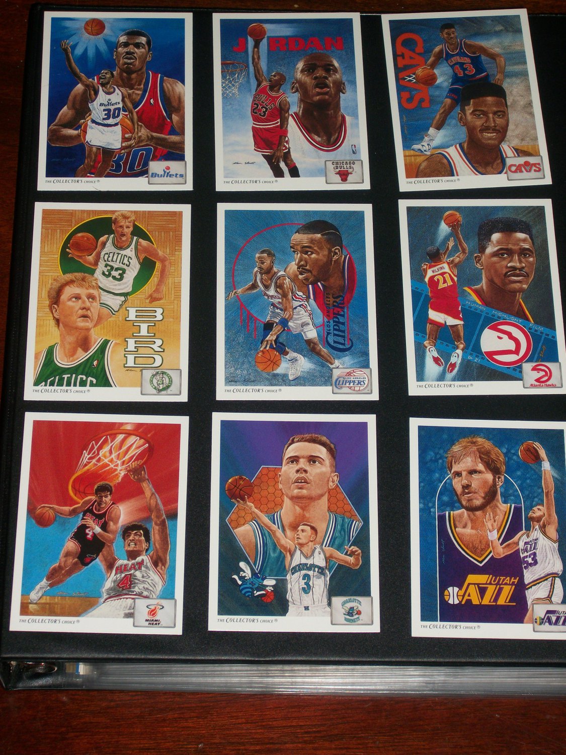1991 Upper Deck Basketball- The Collector's Choice player portraits- Complete 26 card Set