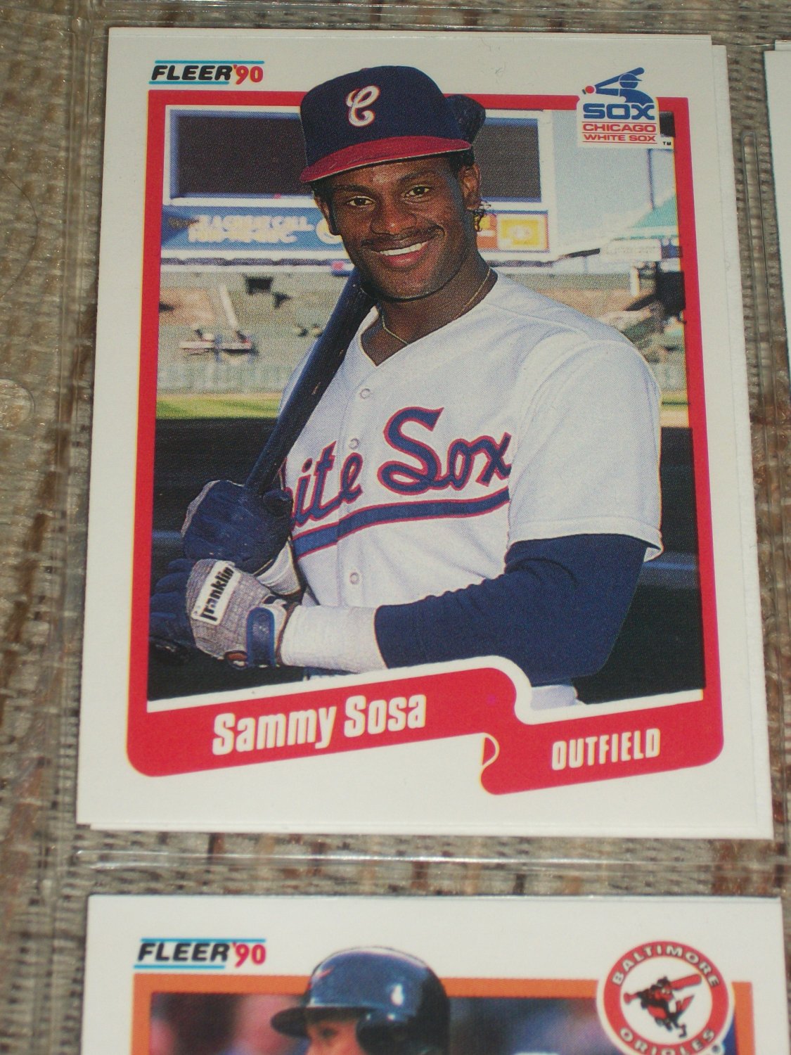 Sammy Sosa 1990 Fleer Baseball Card