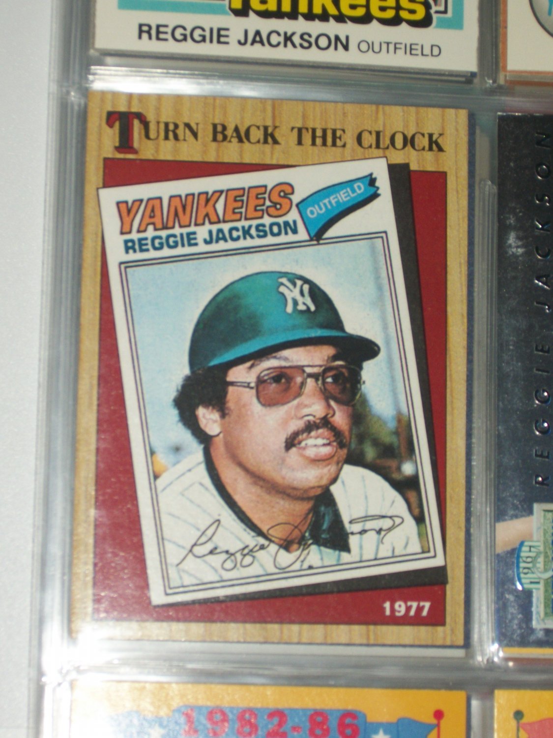 Reggie Jackson 1987 Topps Turn Back the Clock baseball card