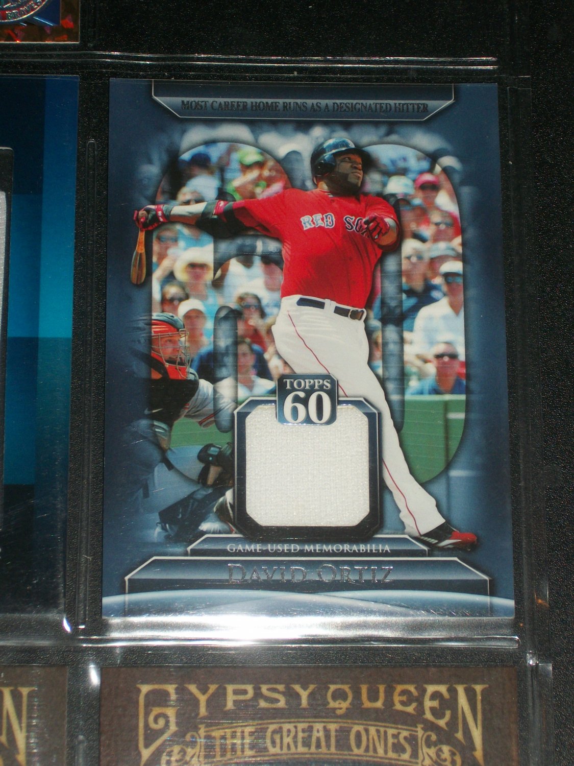 David Ortiz 2011 Topps 60 Game Used Memorabilia Card-Most Career HR as DH