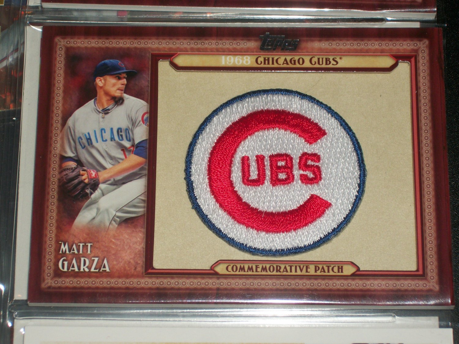 Matt Garza 2011 Topps RARE CUBS Throwback Manufactured Patch Card