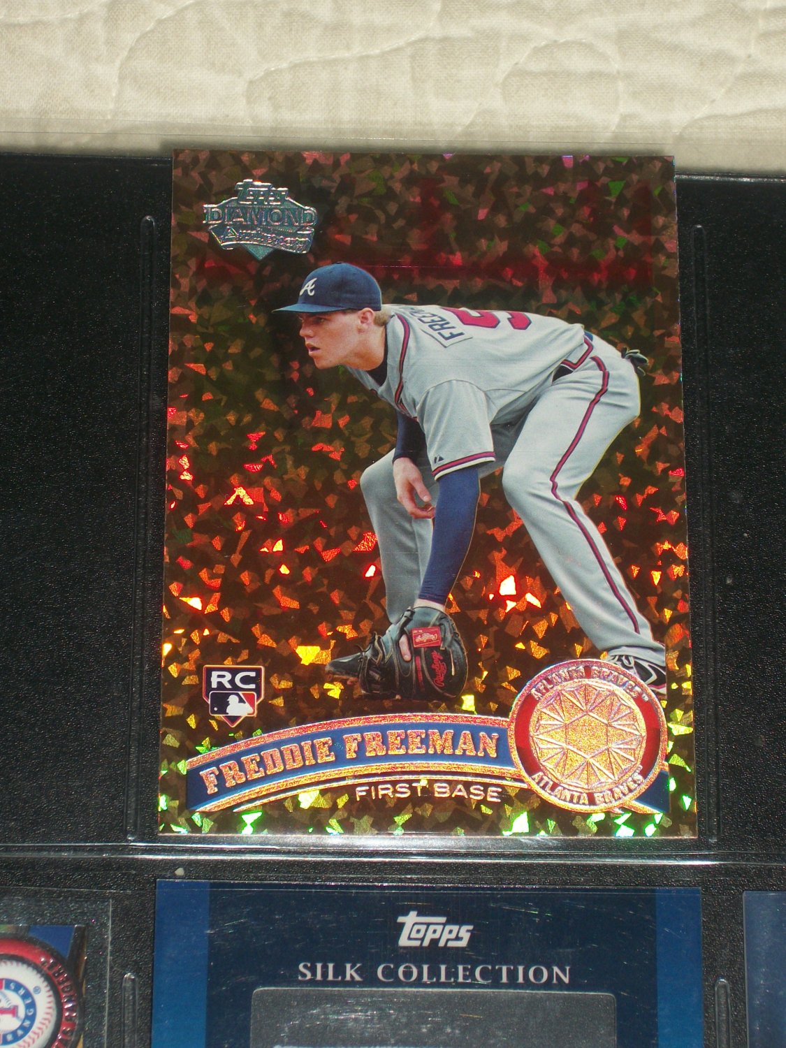 Freddie Freeman 2011 Topps Baseball- Rare Cognac Rookie Card