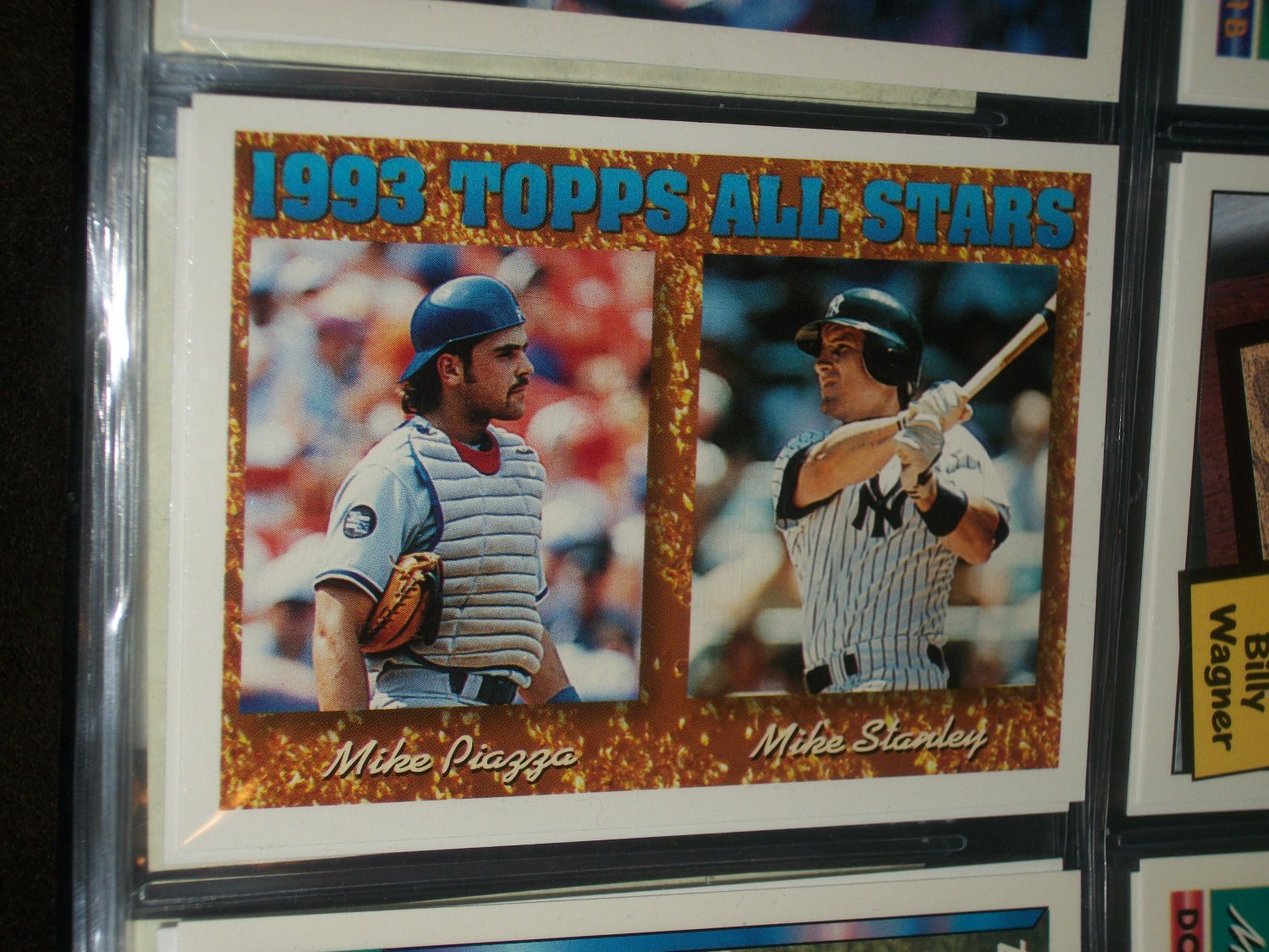 Mike Piazza/Mike Stanley 93 Topps All-Star Baseball Card
