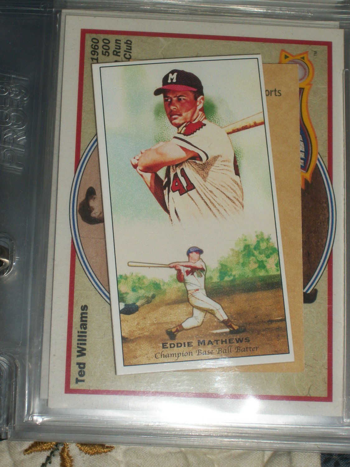 Eddie Mathews 2011 UD Champions of Games+Sports baseball card