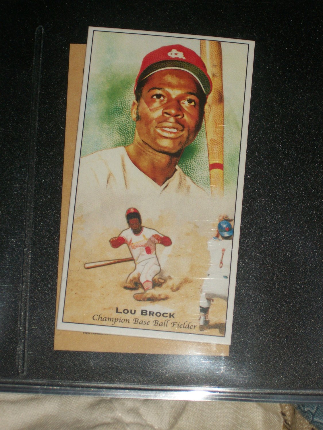 Lou Brock 2011 Topps Champions of Games+Sports baseball card