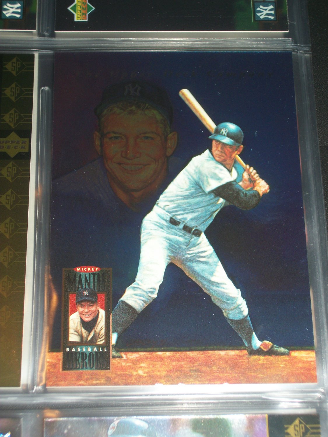 Mickey Mantle 94 UD RARE "Baseball Heroes" insert series- #72/72 baseball card