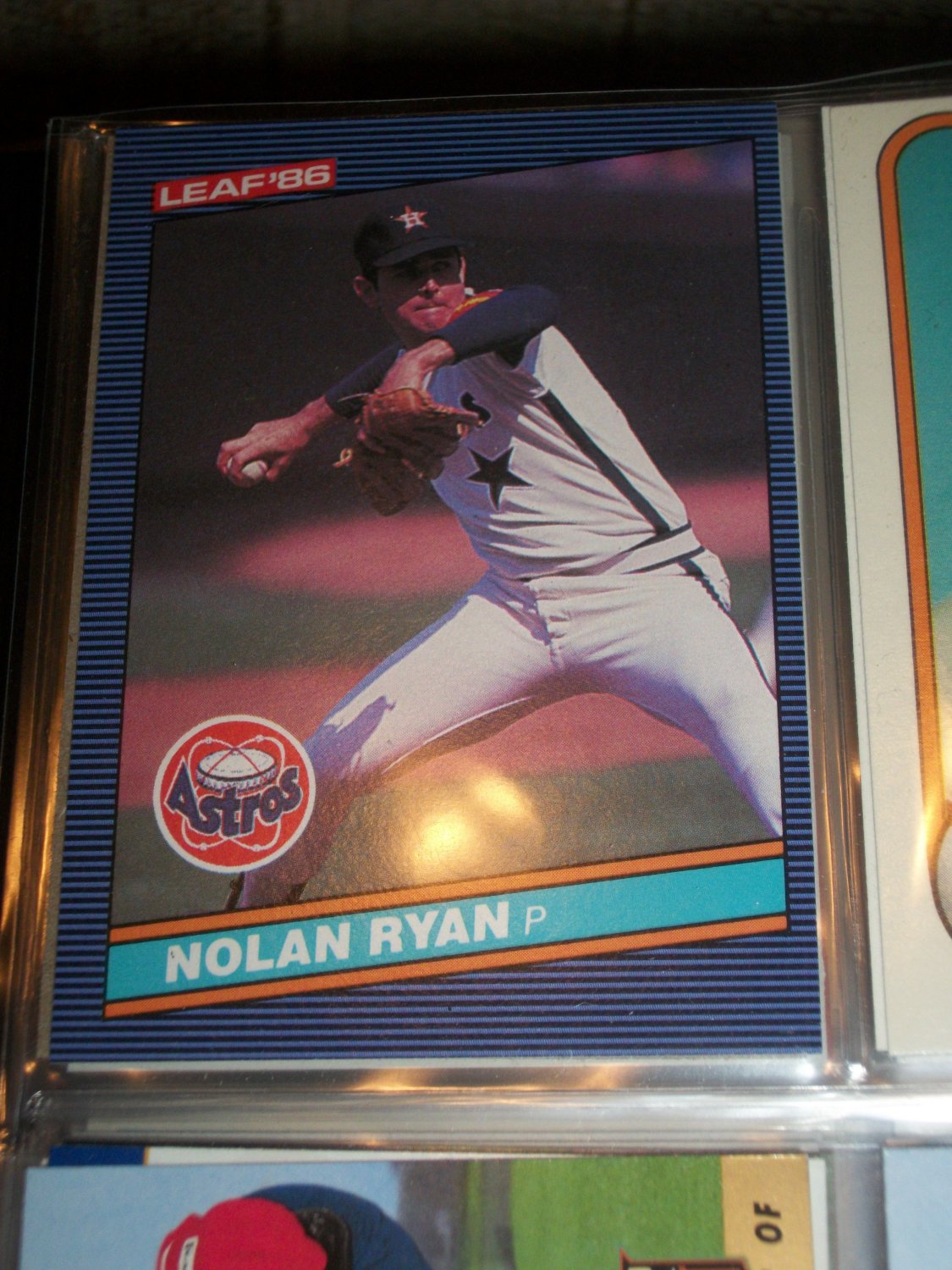 Nolan Ryan 1986 Leaf baseball card