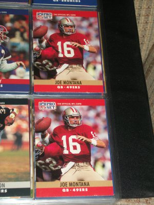 Joe Montana 1990 Pro Set football card