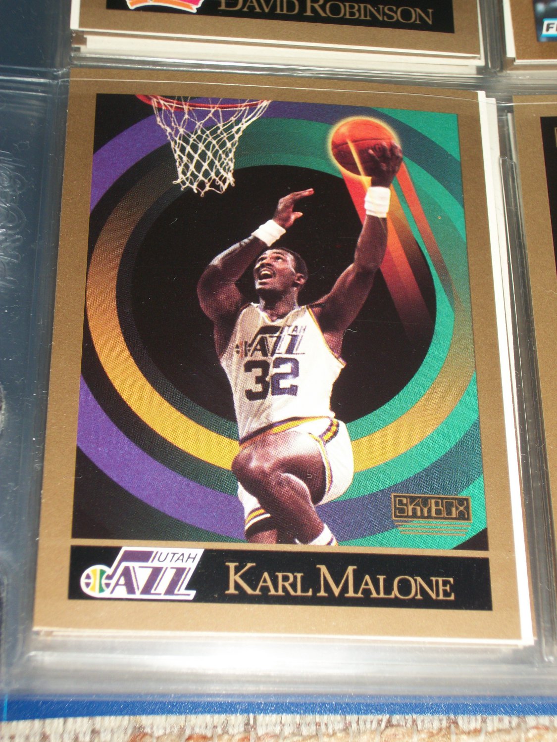 Karl Malone 1990 Skybox Basketball Card Karl Malone 1990 Skybox Basketball Card