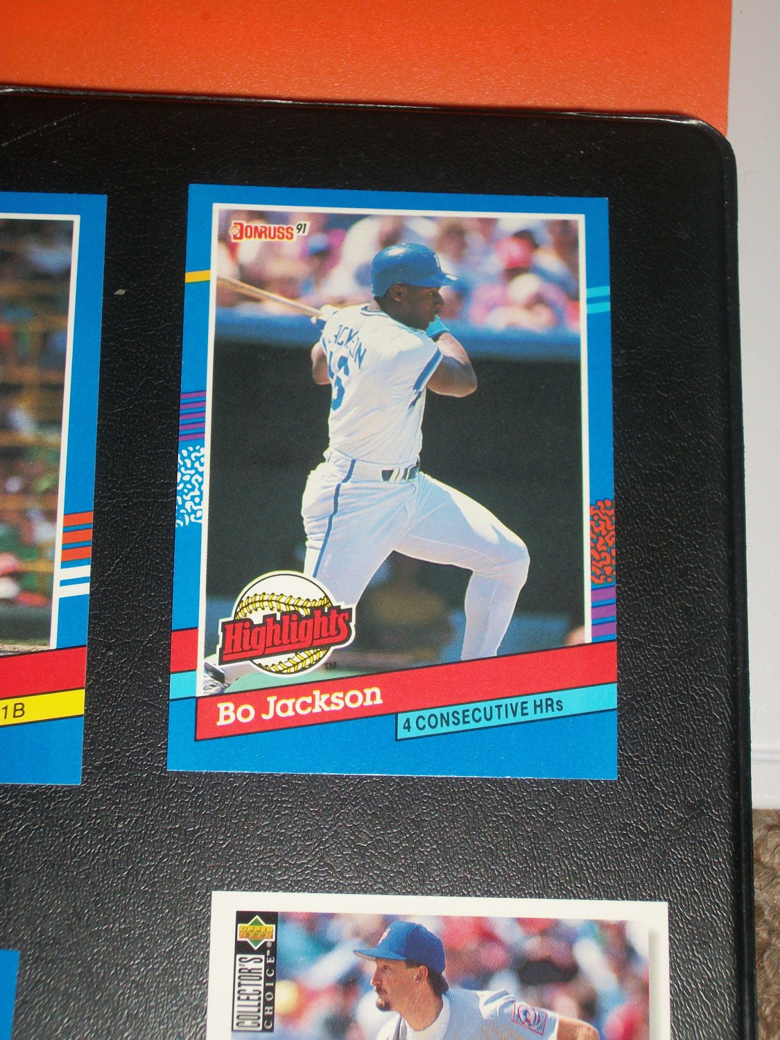 Bo Jackson 1991 Donruss "Highlights" 4 Consecutive Home Runs baseball card