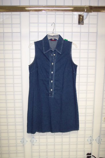 Wonderful Banana Republic Denim Mini Dress Size 10 173-4 Once Is Never Enough
