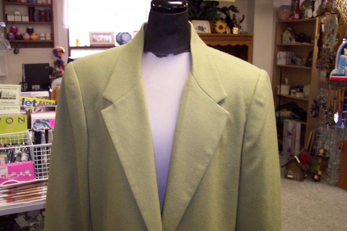 Sag Harbor Fern Single Breasted Blazer Jacket Size 14 325-1 Once Is Never Enough