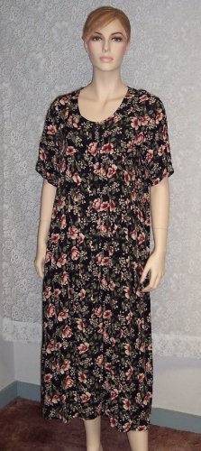 Katy D. Kathryn Deene Floral Print Church Career Dress Size 14 101-578 Once Is Never Enough