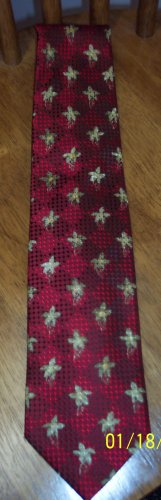 Ermenegildo Zegna Men's Mens Necktie Neck Tie ~ Burgundy Red Print