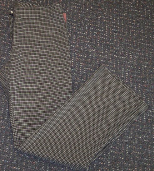 The Limited Stretch Black Beige Plaid Pants Size 12 101-007h