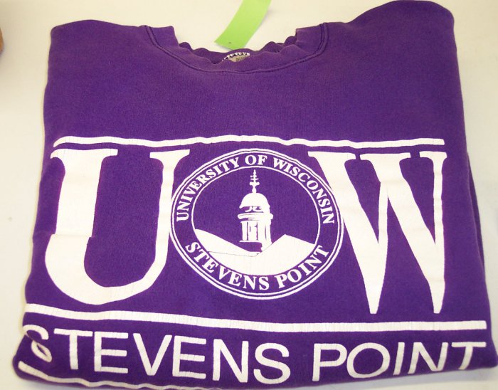 FOTL University of Wisconsin Stevens Point Purple Sweatshirt ~ XL ~ Excellent Condition ~ 229-41