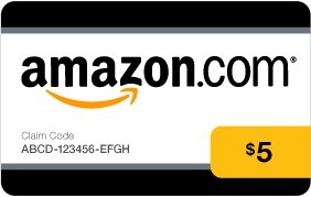 Brand New $5 Amazon Gift Card