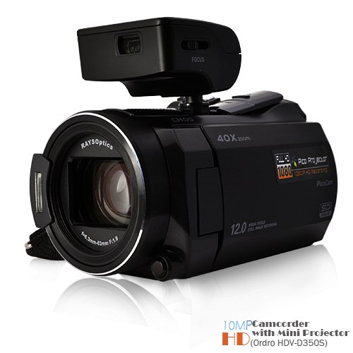 10MP HD Camcorder with Mini Projector