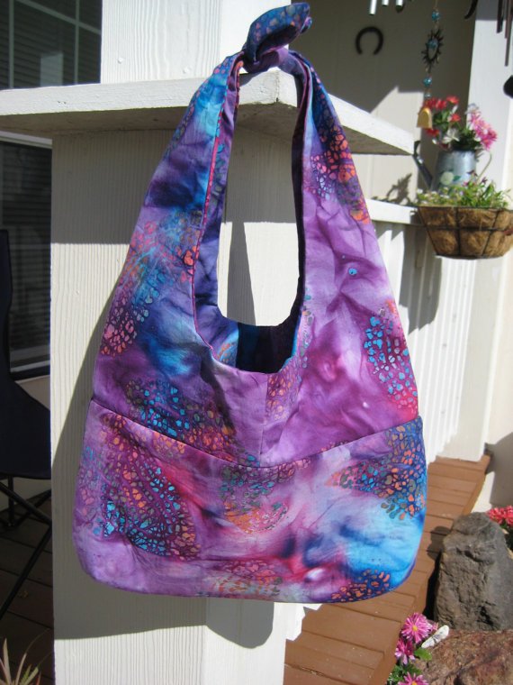 Paisley Batik Hobo Bag