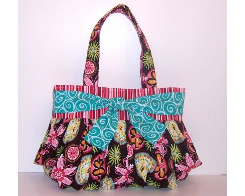 Flowers and Bows Handmade Handbag