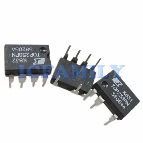 10pcs PI TOP258PN TOP258 DIP-8C TOPSwitch-HX Enhanced EcoSmart Integrated Off-Line Switcher