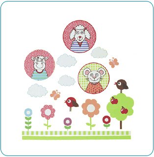 Tiny Tillia Pink Wall Decals