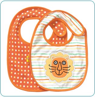 Tiny Tillia Rorsie Lion 2-Pack Bib Set