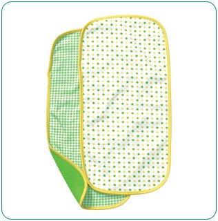 Tiny Tillia Green 2-Pack Burp Cloth Set