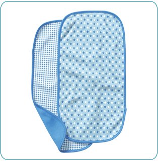 Tiny Tillia Blue 2-Pack Burp Cloth Set