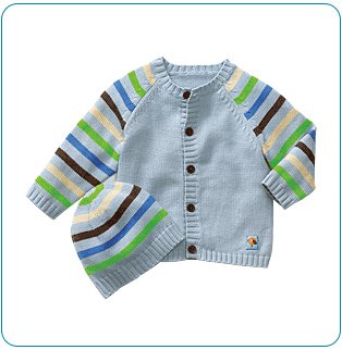 Tiny Tillia Blue Sweater + Hat Set (18-24 months)