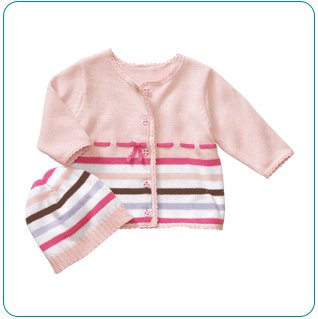 Tiny Tillia Pink Sweater + Hat Set (18-24 months)