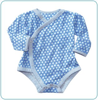 Tiny Tillia Blue Nail Protector Bodysuit (0-3 months)