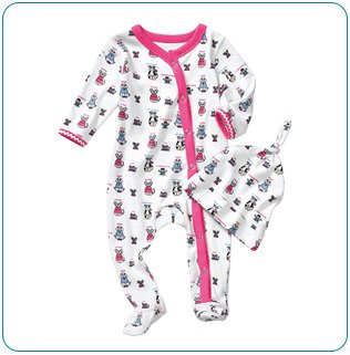 Tiny Tillia Pink Footed Coverall + Hat (18-24 months)