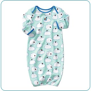 Tiny Tillia Sleeper in Blue (3-6 months)