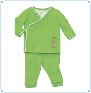Tiny Tillia Green Playsuit Kimono Top + Pant (12-18 months)