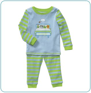Tiny Tillia Blue Two-Piece Pajama Set (12-18 months)