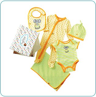 Tiny Tillia Green 5-Piece Layette Set (0-3 months)
