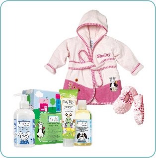Tiny Tillia Pink Bathtime Gift Bundle - Personalizable (0-9 Months)